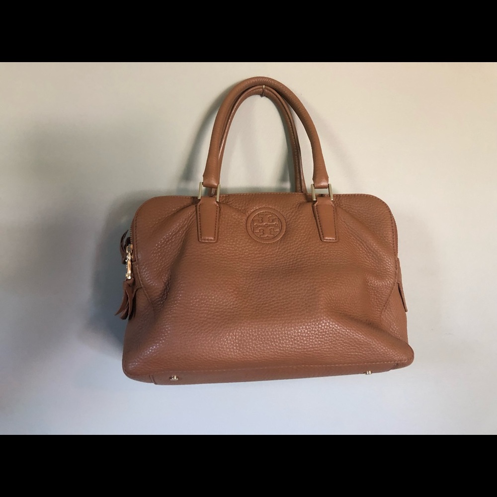 Tory Burch Marion Triple Zip Satchel Bark